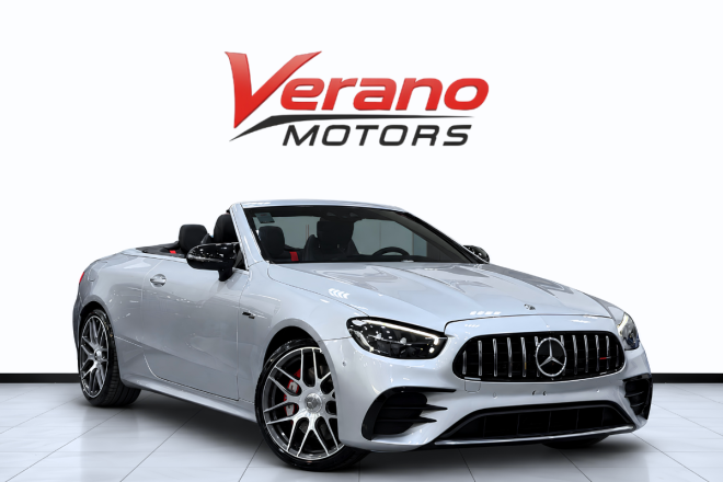 2019 Mercedes-AMG E53 Convertible for sale in Dubai, silver – photo 1