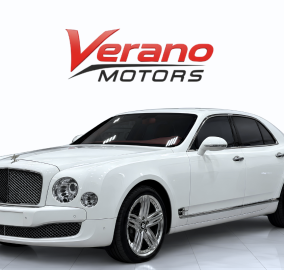 2013 Bentley Mulsanne Special Edition for sale in Dubai, white with red interior – photo 3