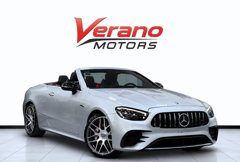2019 Mercedes-AMG E53 Convertible for sale in Dubai, silver – photo 1
